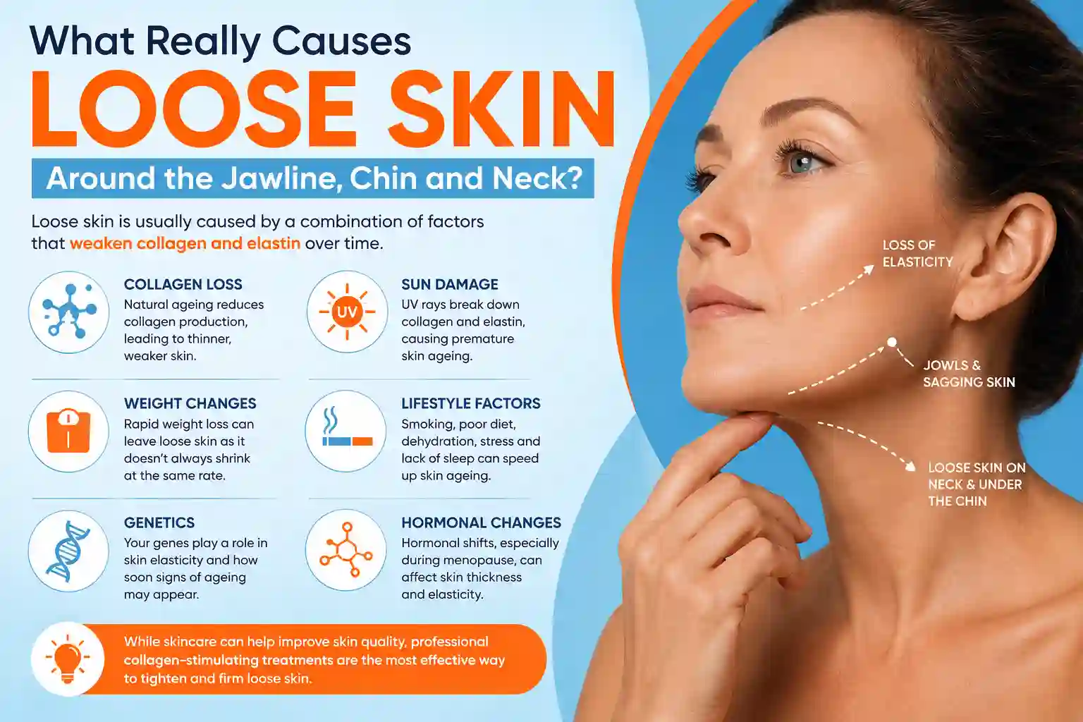 What Really Causes Loose Skin Around the Jawline, Chin and Neck Hanwell?
